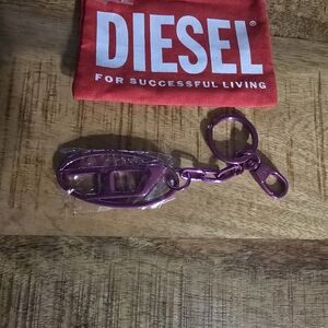 Diesel Metallic Purple Keychain